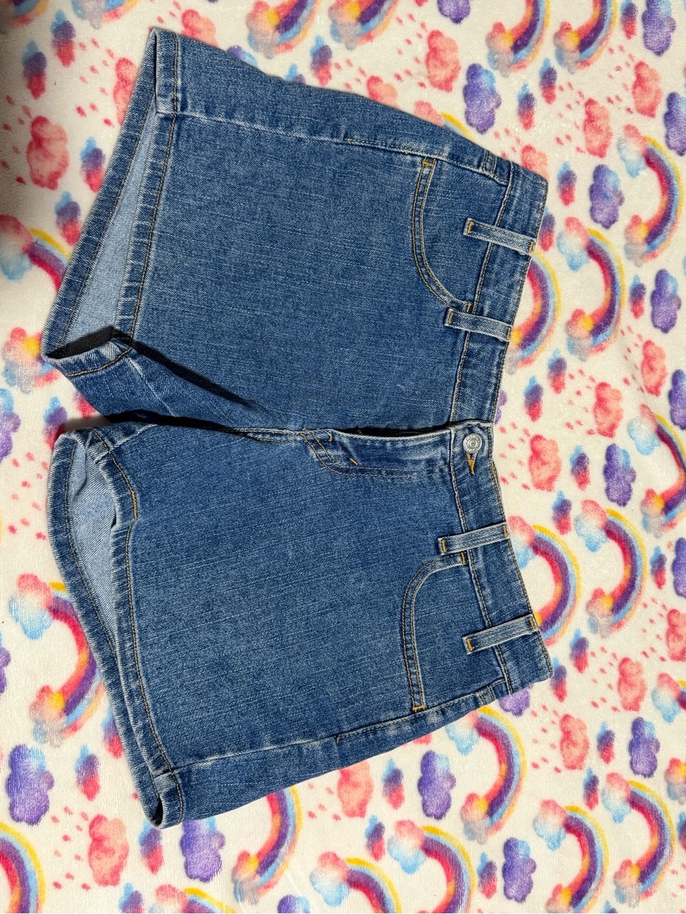 Levi's Women's Dark Blue Denim Jean Shorts